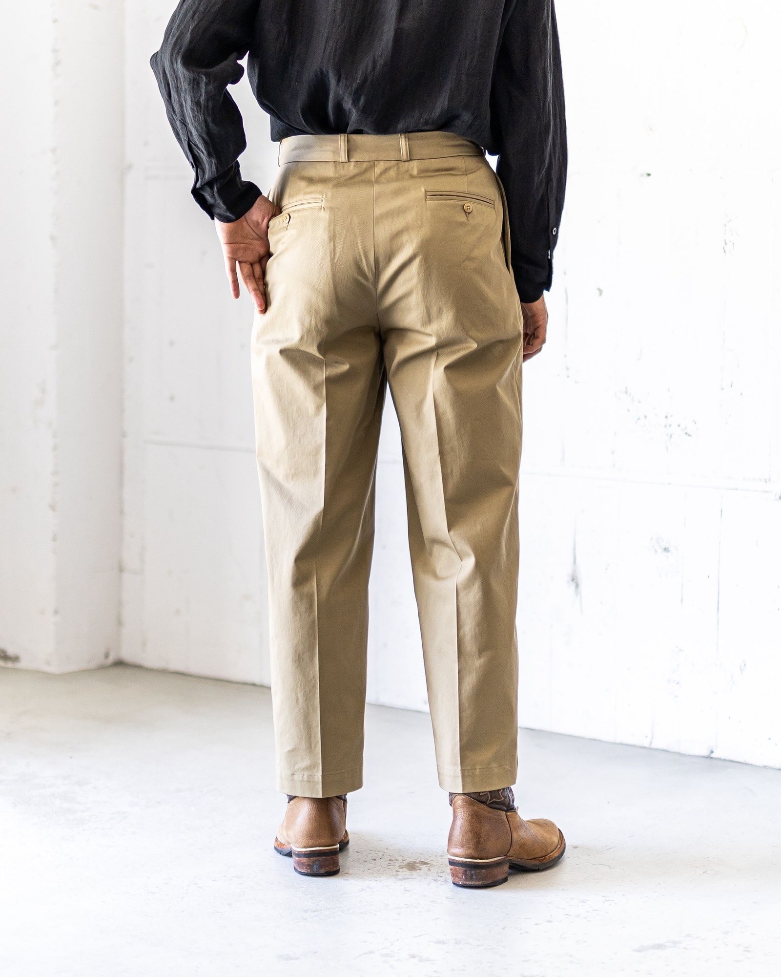 ブラームスルーツストック 25FW 2046D Chino Pants(bROOTS24F20F25)DustyBeige