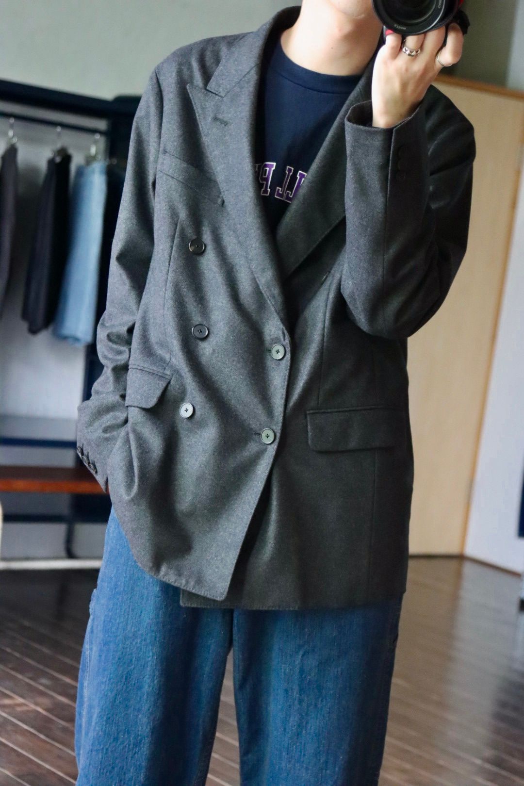 A.PRESSE アプレッセ 2023 Style2 Double Breasted Jacketスタイル