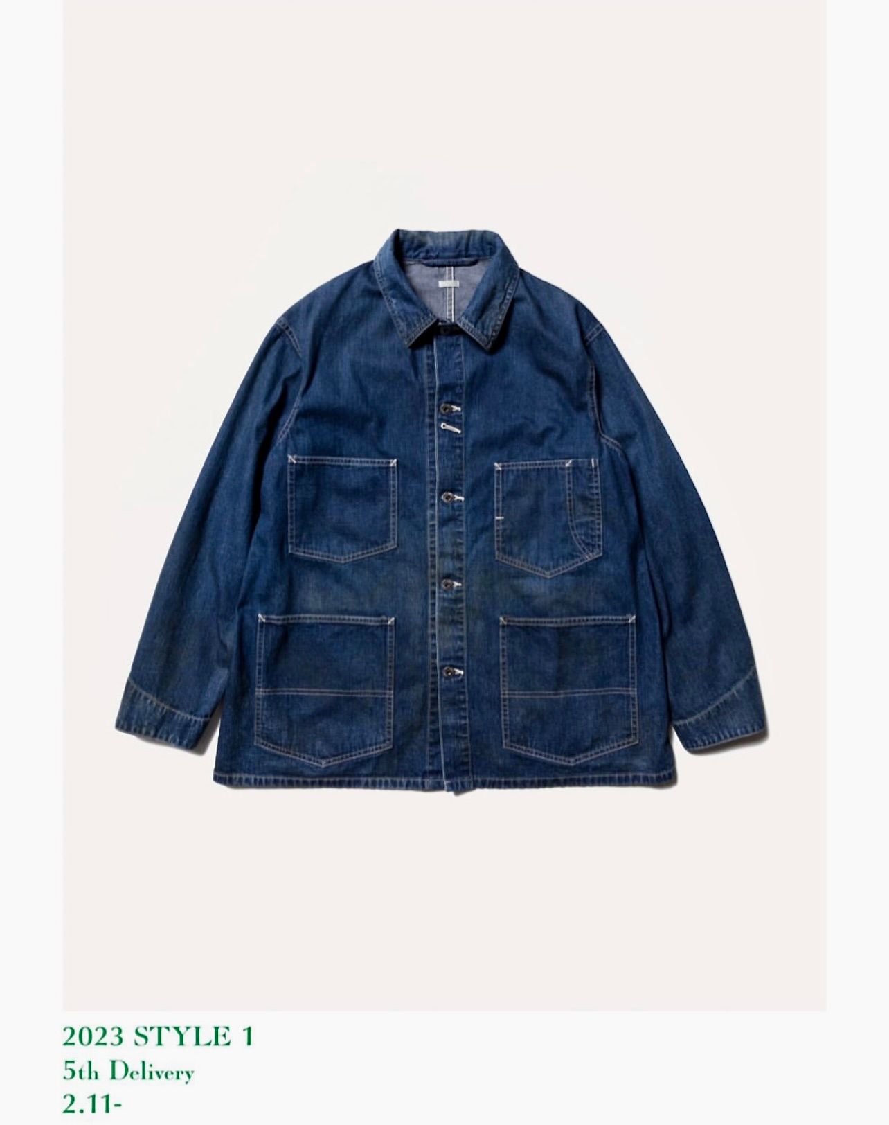 A.PRESSE - アプレッセ23SSデニムカバーオール Denim Coverall Jacket