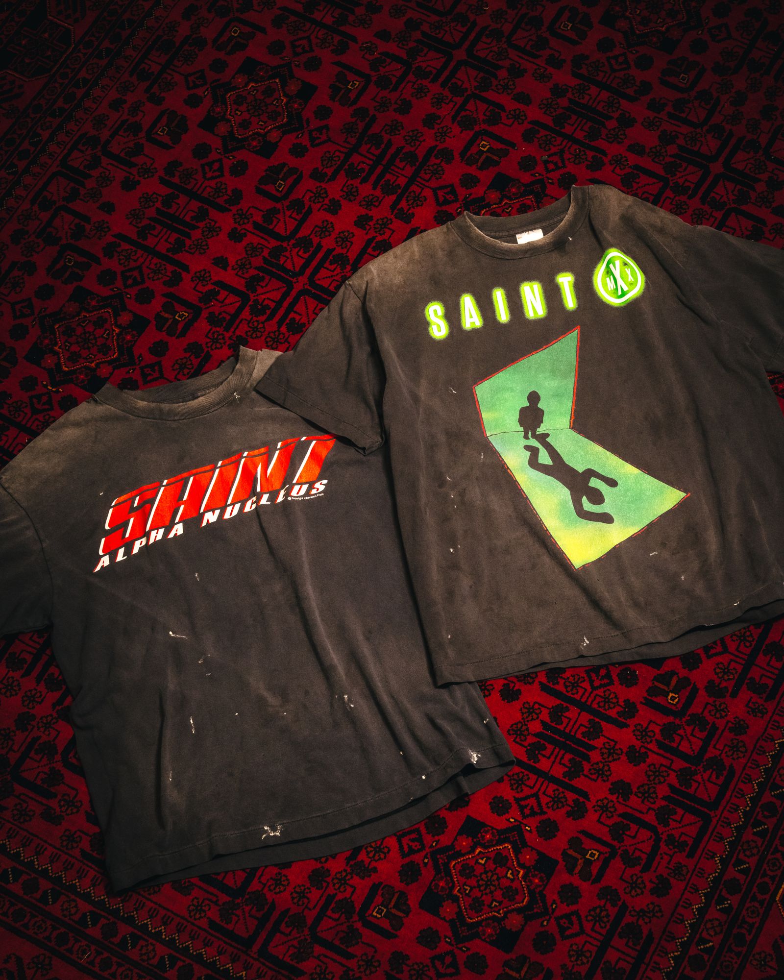 セントマイケル Tシャツ SAINT X SS TEE(SM-HR1-0000-015)BLACK
