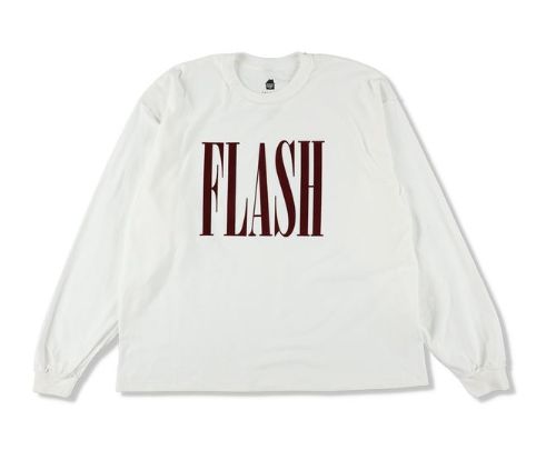 イズネスミュージック 25AW FLASH LONG SLEEVE T-SHIRT (IMP6_11_FLASH5LS01) WHITE