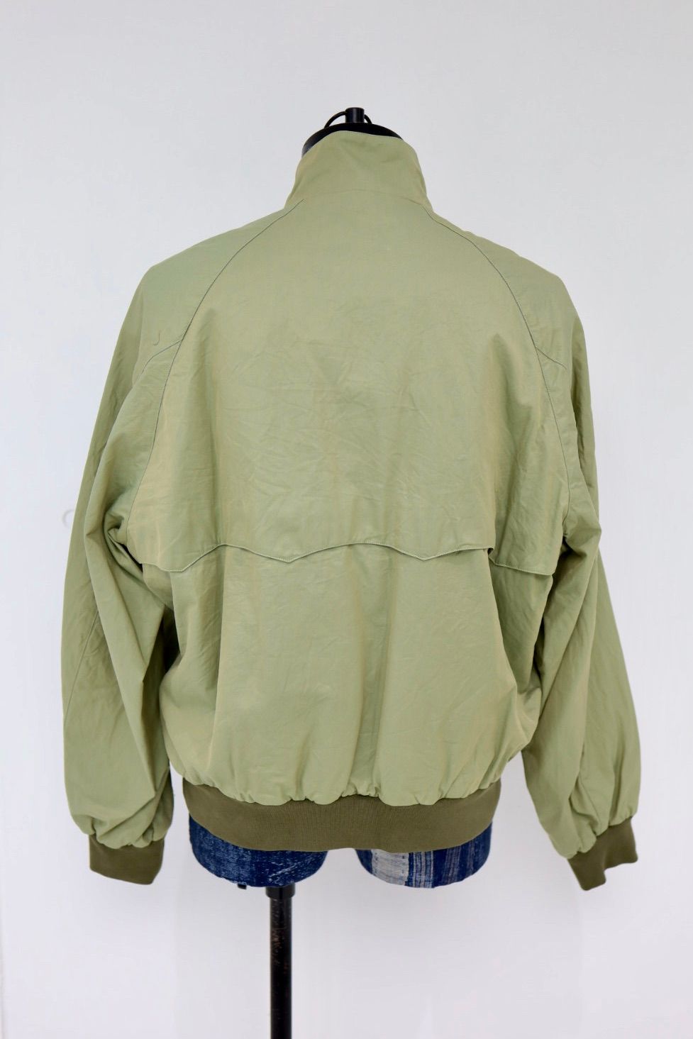 blurhms ブラームス 26SS ハリントンジャケット Cotton Gabardine Harrington Jacket(BHS26S003)GreenBeige☆新作発売！