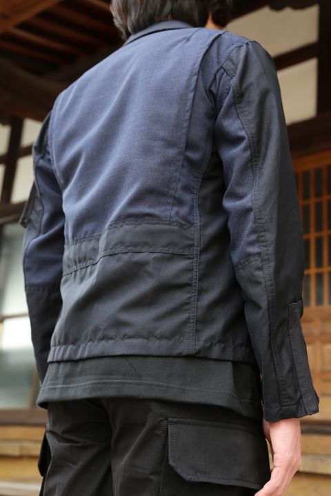 JUNYA WATANABE CDG MAN ウールラミートロ×ウールトロ×綿リネンカルゼブルゾン style.2021.3.7