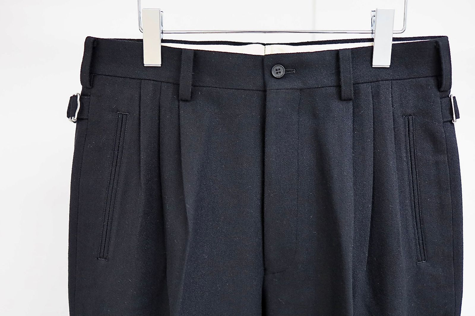 コムデギャルソンオム25FW ウールフラノパンツ(HP-P035-051)BLACK☆11月1日(土)発売!