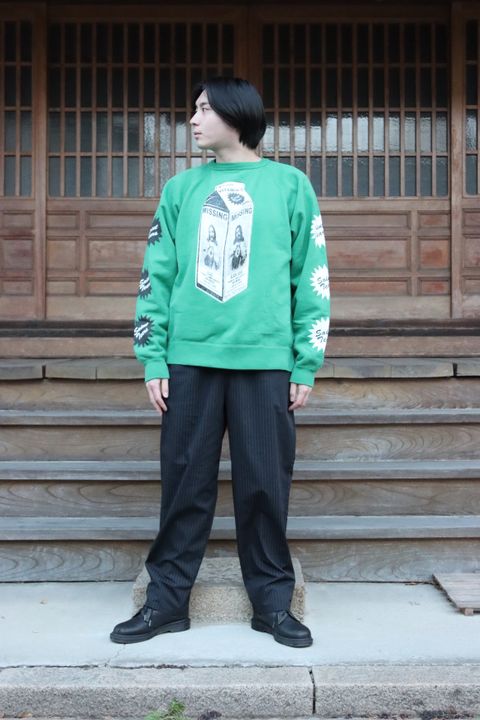 ©SAINT M×××××× 22SS SAINT TEARS ON THE MLK CTN SWT SH"GREEN"style.