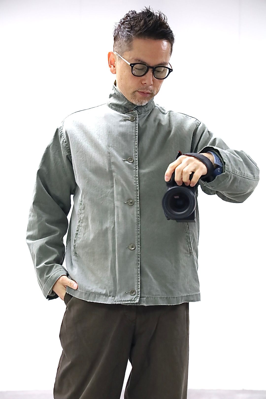 A.PRESSE 2026 STYLE1 Vintage US NAVY N-4 Deck Jacketスタイル