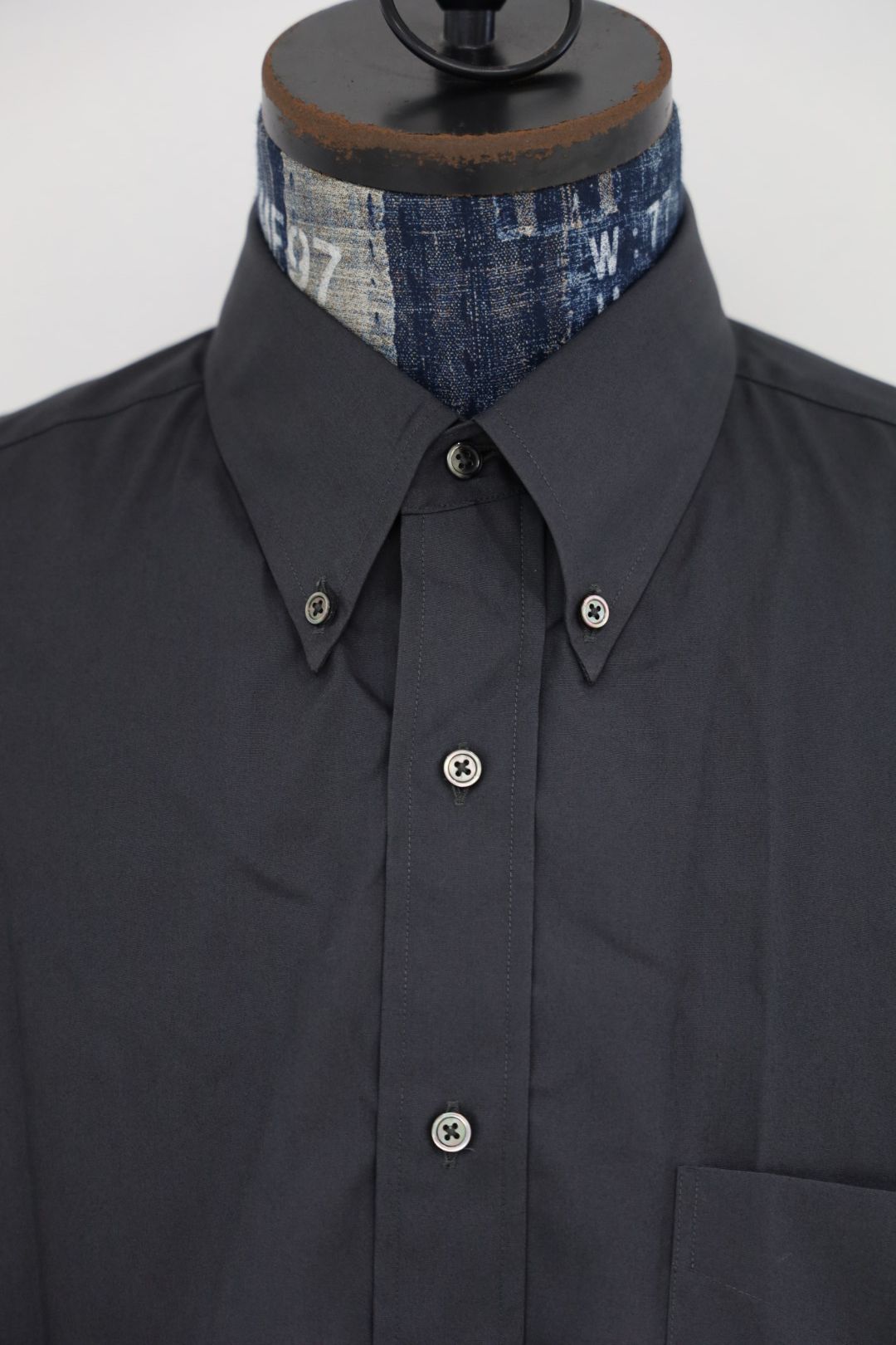 グラフペーパー Easy Care Poplin L/S Oversized B.D Shirt(GM263-50620)GRAY☆7月11日(土)発売！