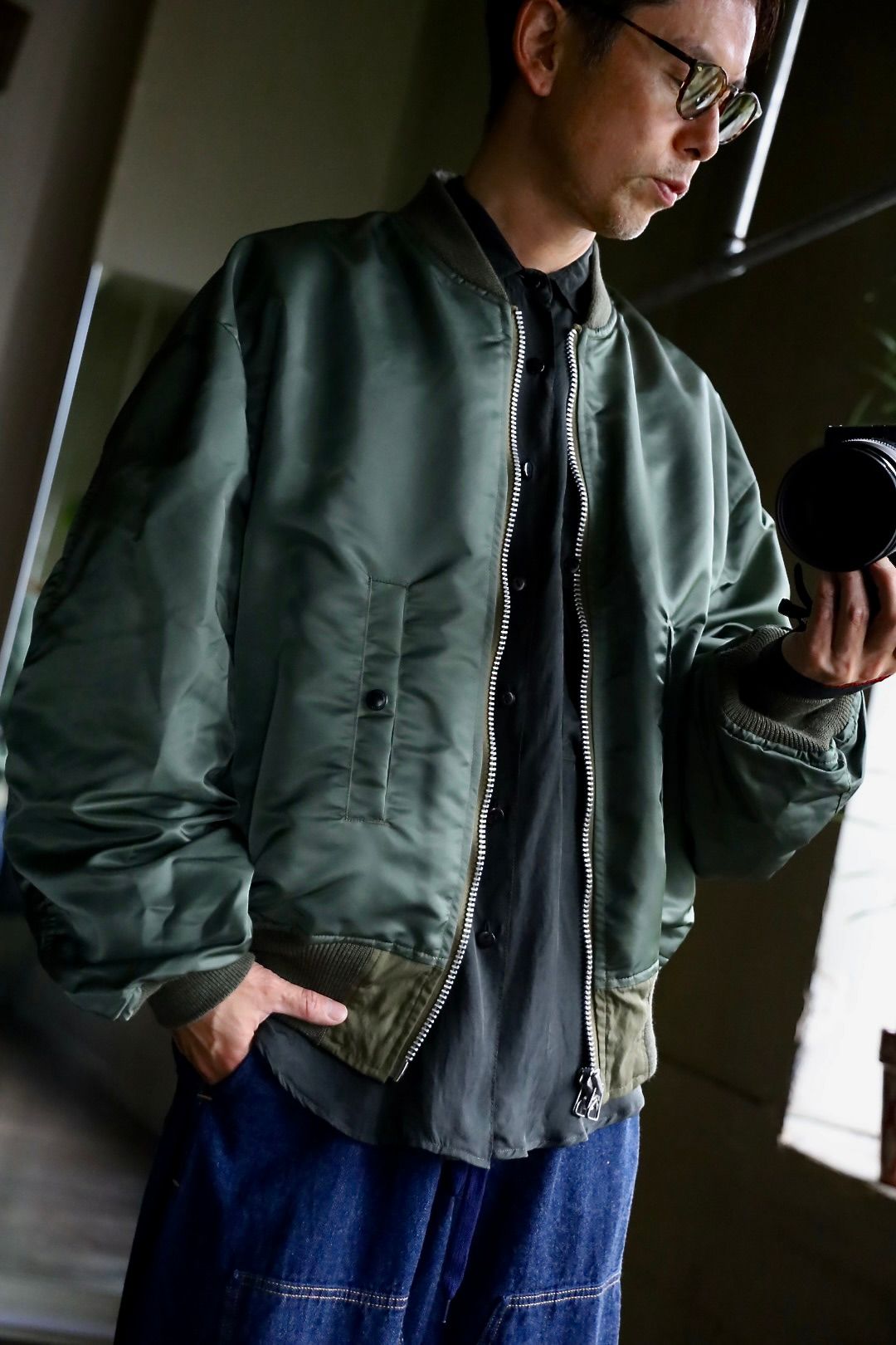 eYe JUNYA WATANABE MAN x Needles WネームMA-1ジャケットスタイル2025.8.22.