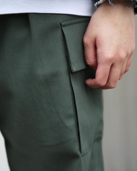 YOKE DETACHABLE POCKET DENIM JACKET(YK21SS0196B) style. 2021.04.05.