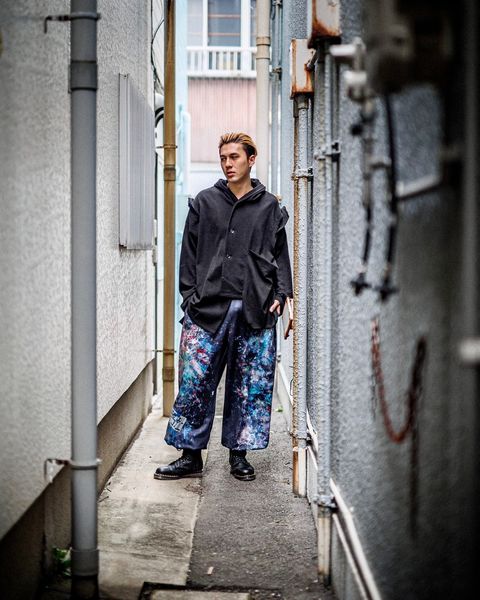 YOHJI YAMAMOTO POUR HOMME BIGポケットカーディガン スタイル