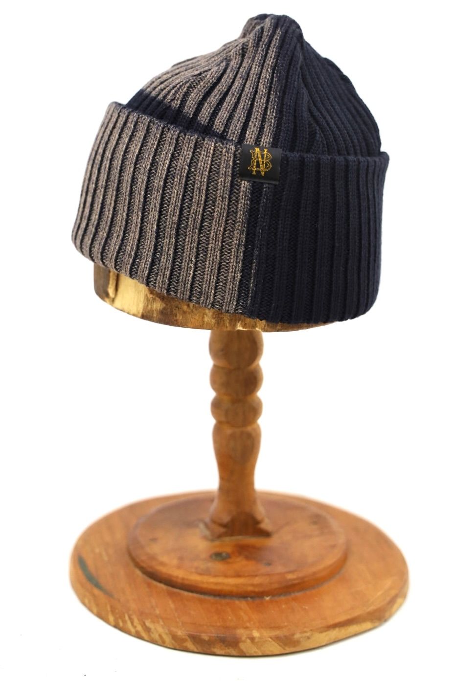 コムデギャルソンオム26FW BATONERブリーチ加工ニットキャップ (HR-N005-051-2)NAVY☆8月7日(金)発売！
