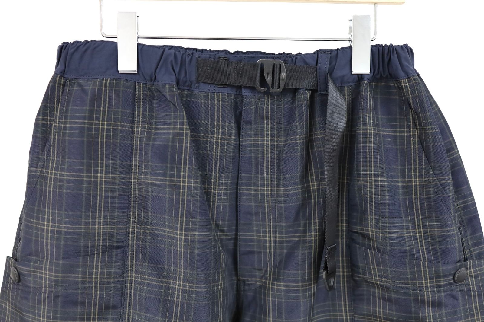 コムデギャルソンオム26SS エステルラミーチェックショーツ(HQ-P027-051)NAVY☆4月3日(金)発売！