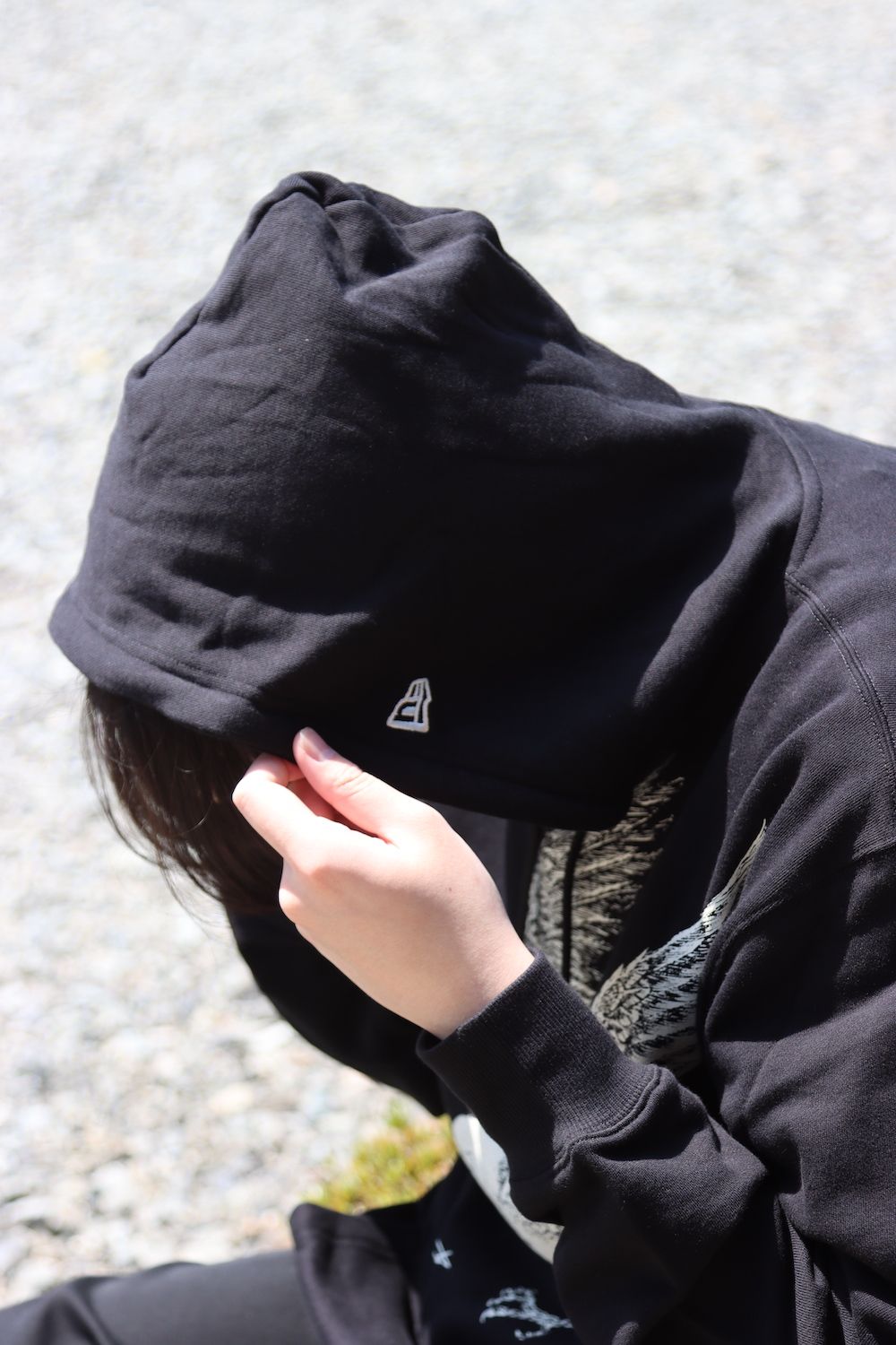 Yohji Yamamoto×New Era CROW PRINT SWEAT PULLOVER HOODIE