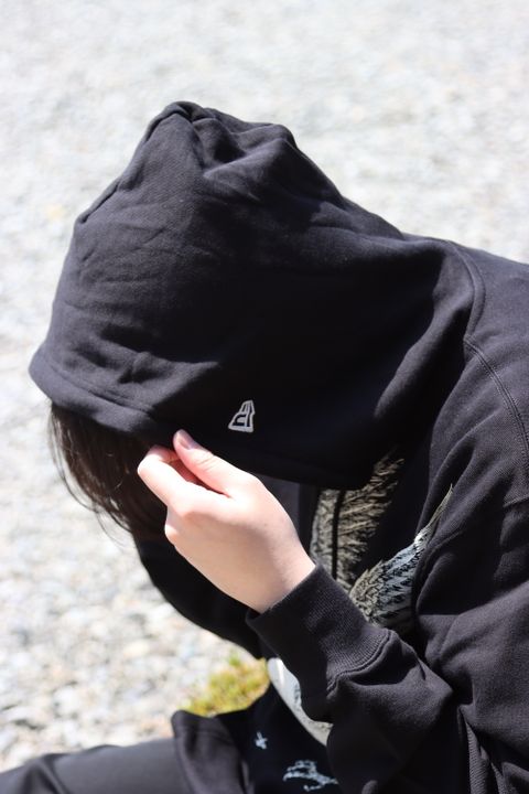 Yohji Yamamoto×New Era CROW PRINT SWEAT PULLOVER HOODIE style.2022.4.12.
