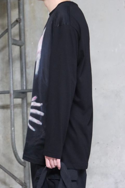 yohji yamamoto PRINT SWITCHING LONG SLEEVE style.2022.7.31