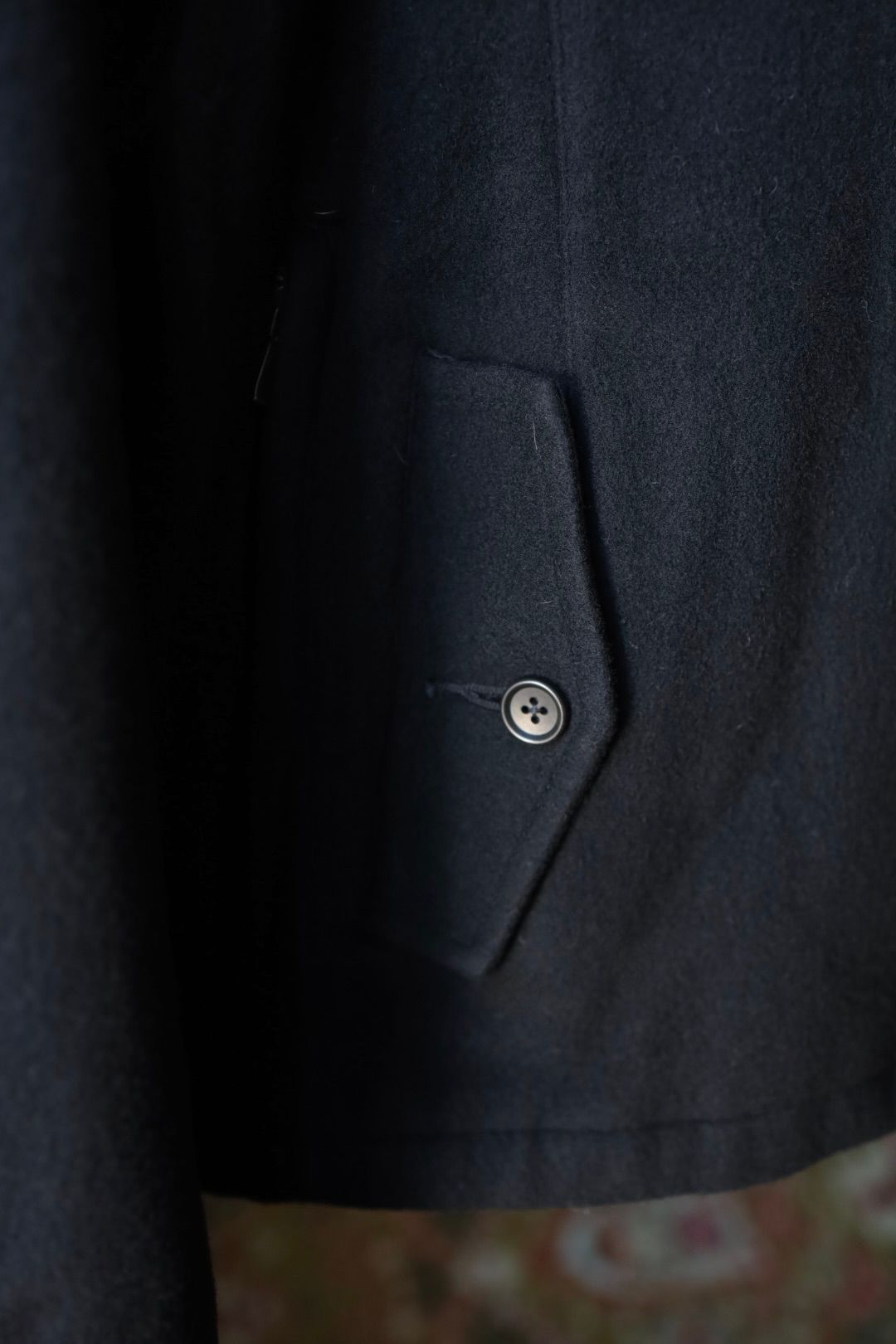 イズネス 25AW WOOL ZIP BLOUSON (25AW_26_1006AWJKWOOL01)BLACK☆新作発売！