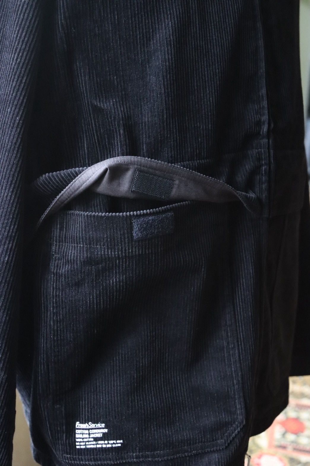 フレッシュサービス COTTON CORDUROY JACKET (FSC253-30124)BLACK