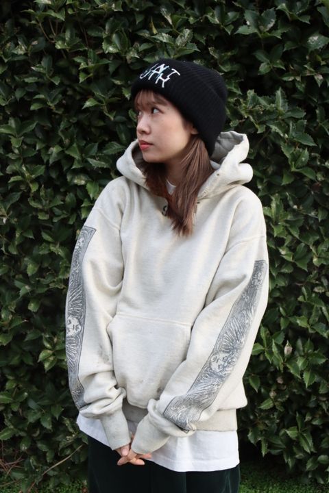 ©SAINT M×××××× 23SS DENIMTEARS MURAL HOODIEスタイル