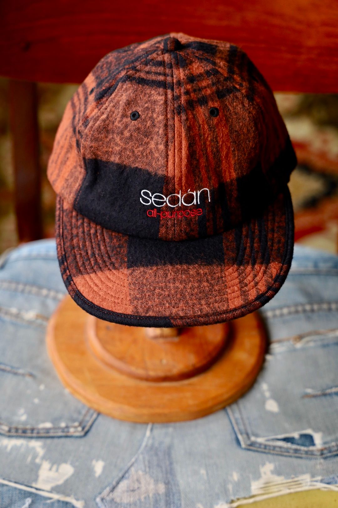 セダンオールパーパス FW25 Classic Logo C/W Plaid Cap(SD25F-CP04)Brick☆10月4日(土)発売！