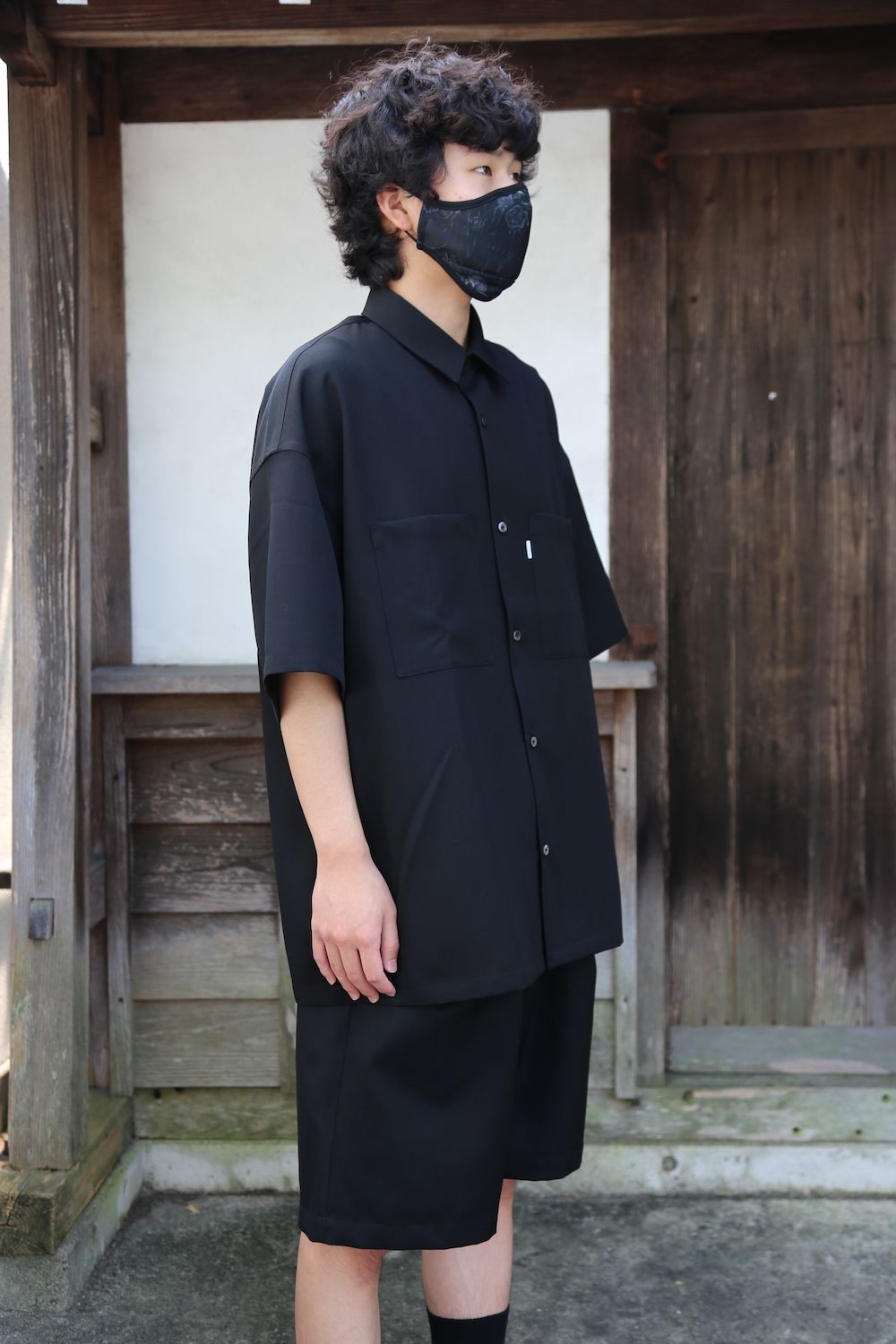 Yohji Yamamoto×NewEra MASK FACE COVERINGSマスクYohji Yamamotoスカル&ローズブラック style. 2021.06.25.