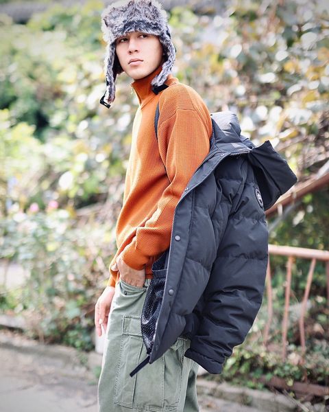 CANADA GOOSE カナダグース23AW Wyndham Parka Black Labelスタイル