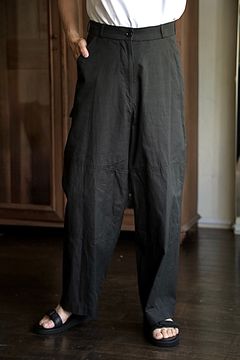 blurhms 25FW Cotton Serge Work Pants(BHS25F028)InkBlack