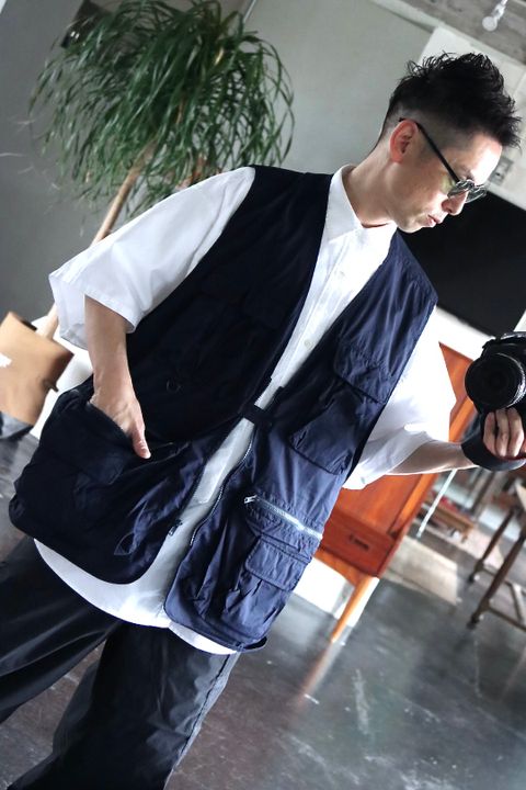 FreshService 22SS TYPEWRITER TACTICAL VEST"NAVY"style.2022.3.12.