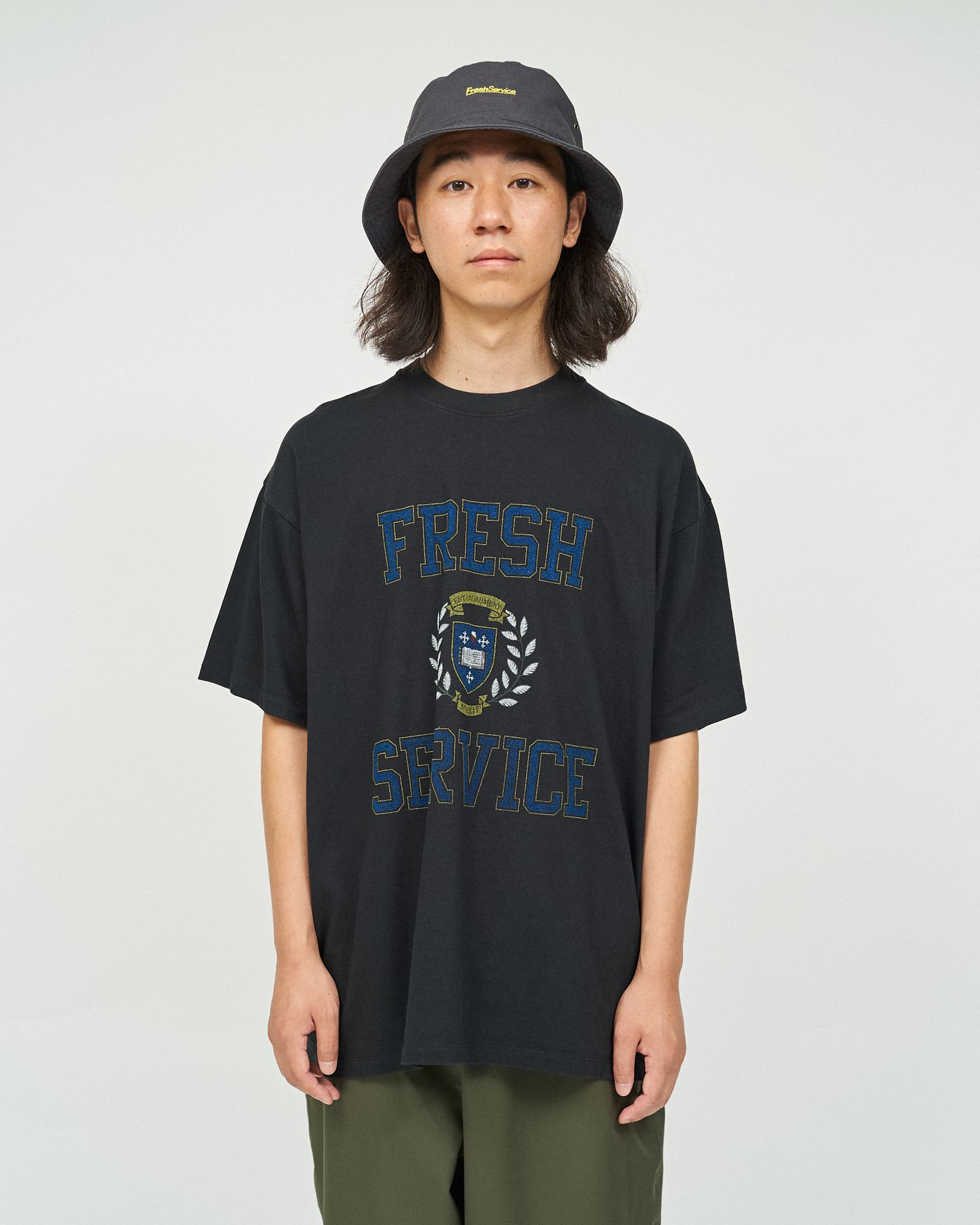 フレッシュサービス CORPORATE PRINTED S/S TEE "COLLEGE"(FSC253-70013)BLACK★8月16日(土)発売！