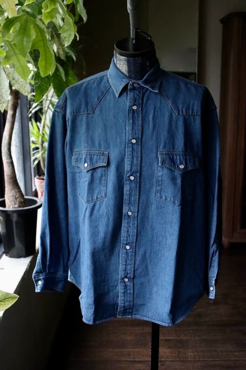 イズネス25AW WESTERN SHIRTS(Enzyme Wash)(1007AWSH01-1)INDIGO
