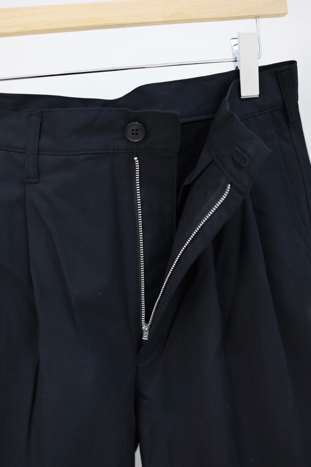 コムデギャルソンオム26SS 綿先染強撚サージパンツ(HQ-P007-051)BLACK☆2月6日(金)発売！