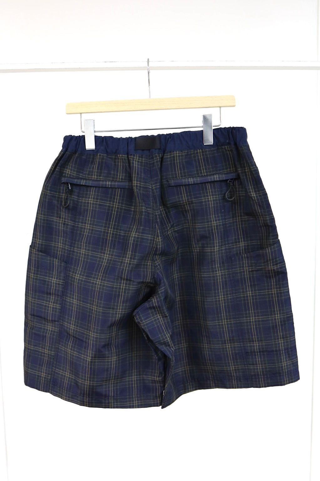 コムデギャルソンオム26SS エステルラミーチェックショーツ(HQ-P027-051)NAVY☆4月3日(金)発売！