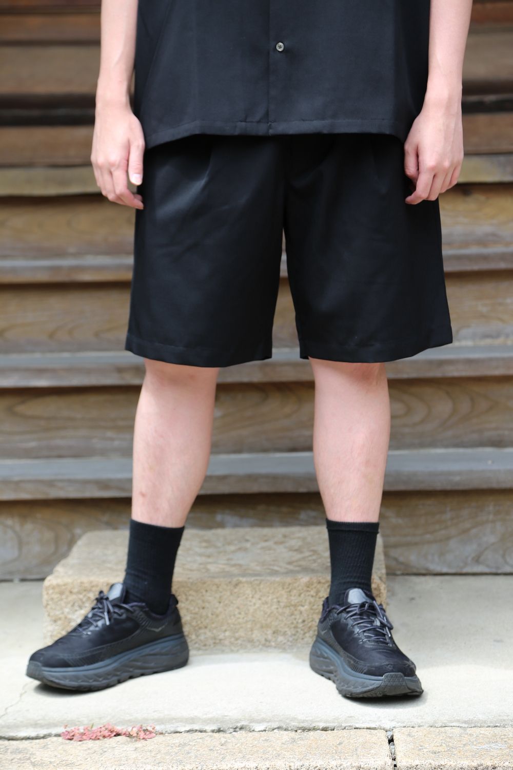 Graphpaper Selvage Wool S/S Oversized Box Shirt(GM212-50260) style.2021.6.19