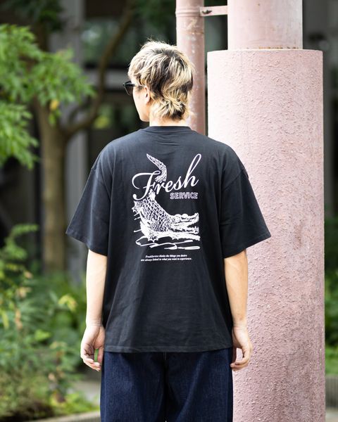 フレッシュサービス CORPORATE PRINTED S/S TEE "CROC"(FSC263-70138)BLACK☆7月25日(土)新作発売！