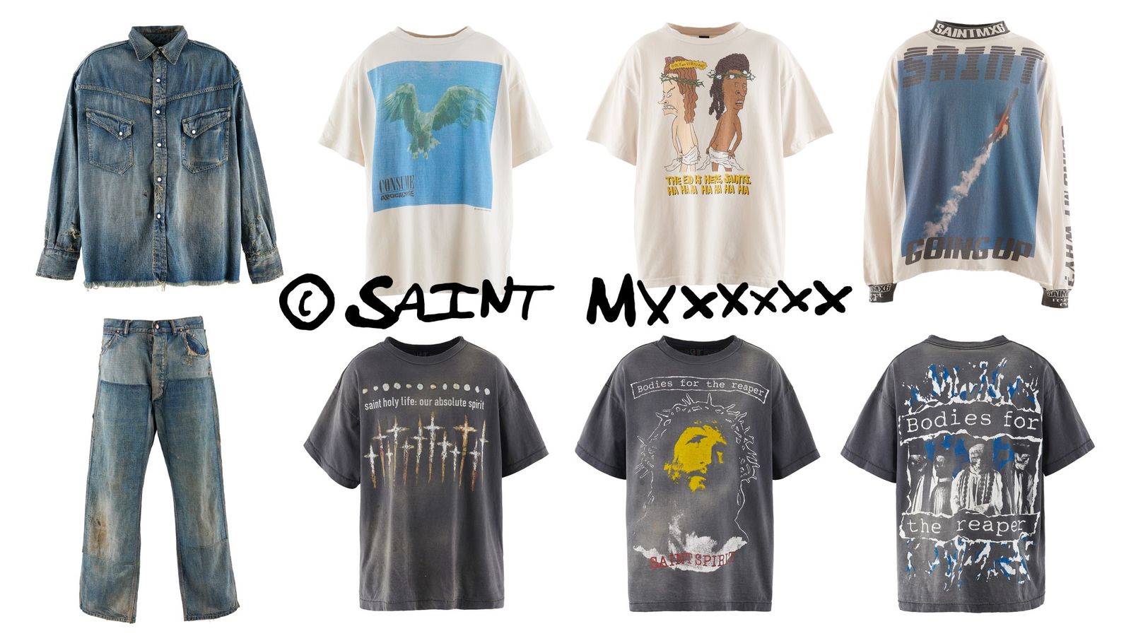 SAINT Mxxxxxx セイントマイケル　デニムシャツ　23AW