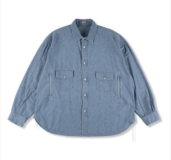 イズネス 26SS Chambray Shirt(26SS_33_1008SSSH01)BLUE☆新作発売！