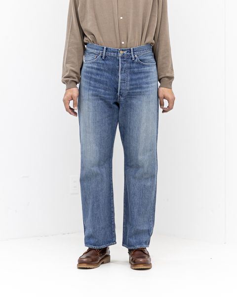 グラフペーパー Selvage Denim Five Pocket wide Straight Pants(GU261-40059LB)INDIGO_LIGHT FADE★1月24日(土)発売！