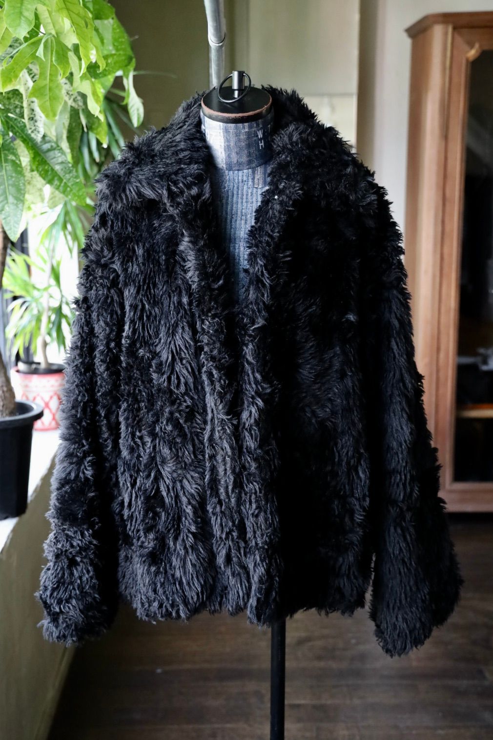 doublet ダブレット25AW SINISTER MOUTH FAUX FUR JACKET (25AW15BL228) BLACK★9月13日(土)発売！