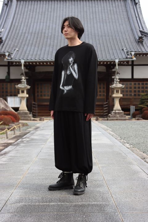 yohji yamamoto MAHABARA PLAIN STITCH WOMAN PRINT LONG SLEEVES style.2022.1.30 ※2月2日発売