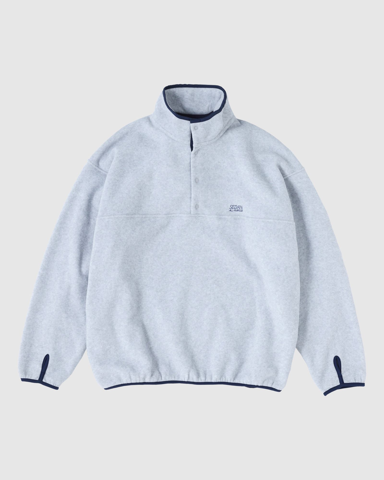 セダンオールパーパス FW25 Fleece Snap Pullover(SD25F-CT11)Ash☆11月1日(土)発売!