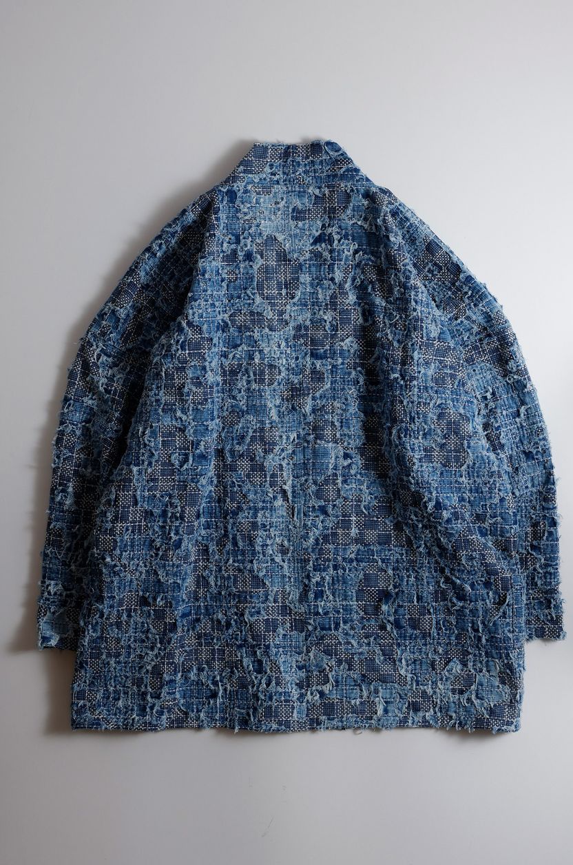 ファンダメンタル デニムジャケットBORO SASHIKO HAORI JACKET (FA25/SPFD11)INDIGO