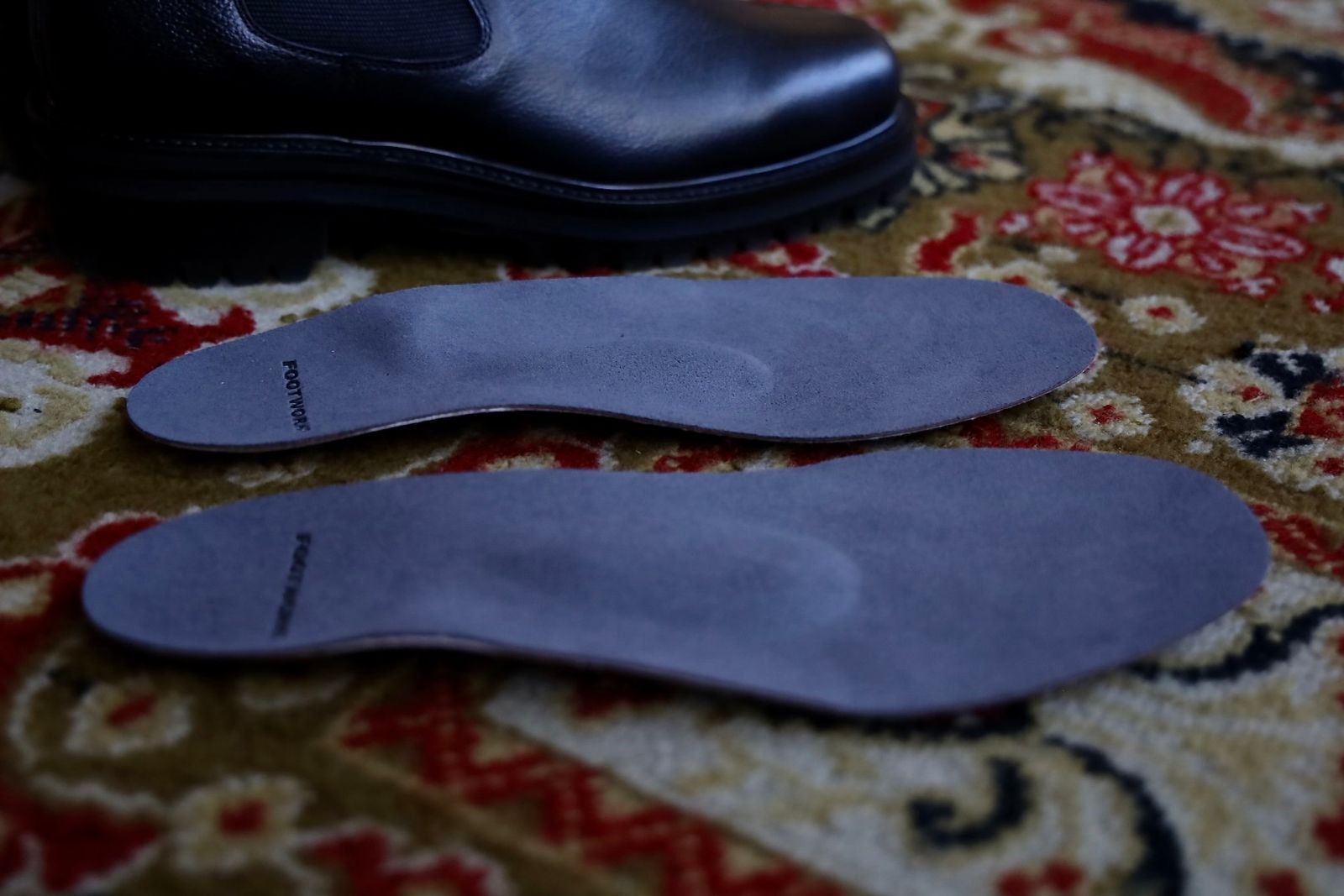 FOOTWORKSフットワークス サイドゴアブーツ Side Gore Boots in Grain Leather(F03-0001_M)BLACK☆新作発売！