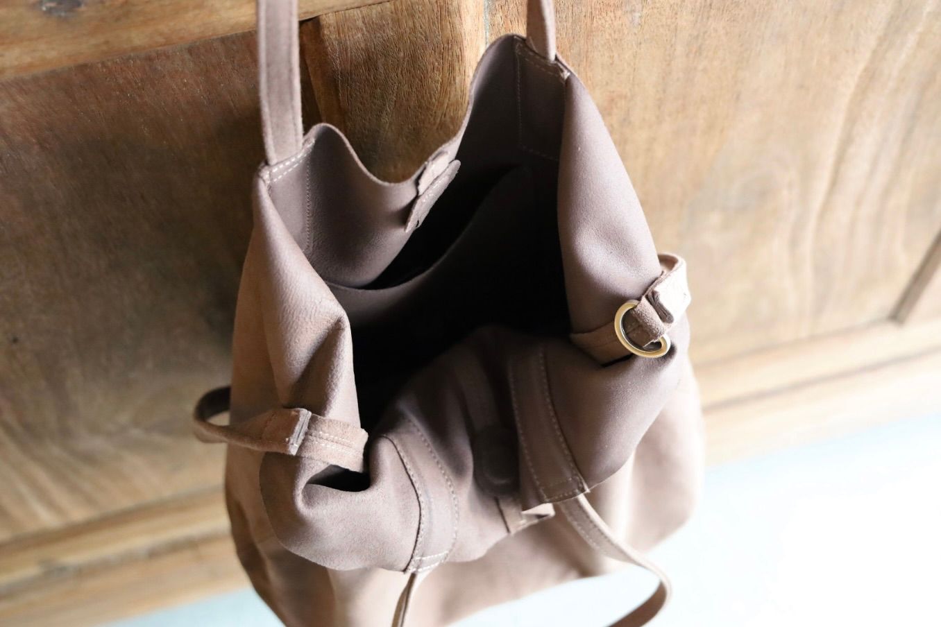 Morphee / モルフェトートバッグ 3WAY MIDIUM TOTE(LONG)SUEDE [ELEPHANT]☆新作発売！