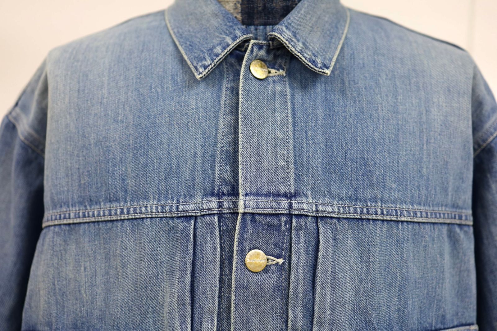 グラフペーパー Selvage Denim Jacket(GU261-20054LB)INDIGO_LIGHT FADE★1月24日(土)発売！