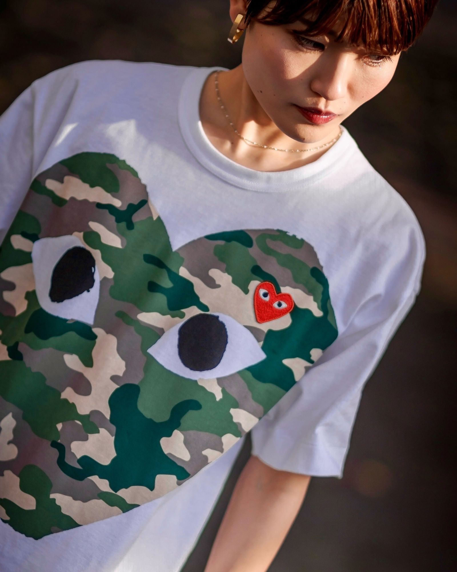 PLAY COMME des GARCONS 新作カモ柄 Tシャツ style.2024.12.6
