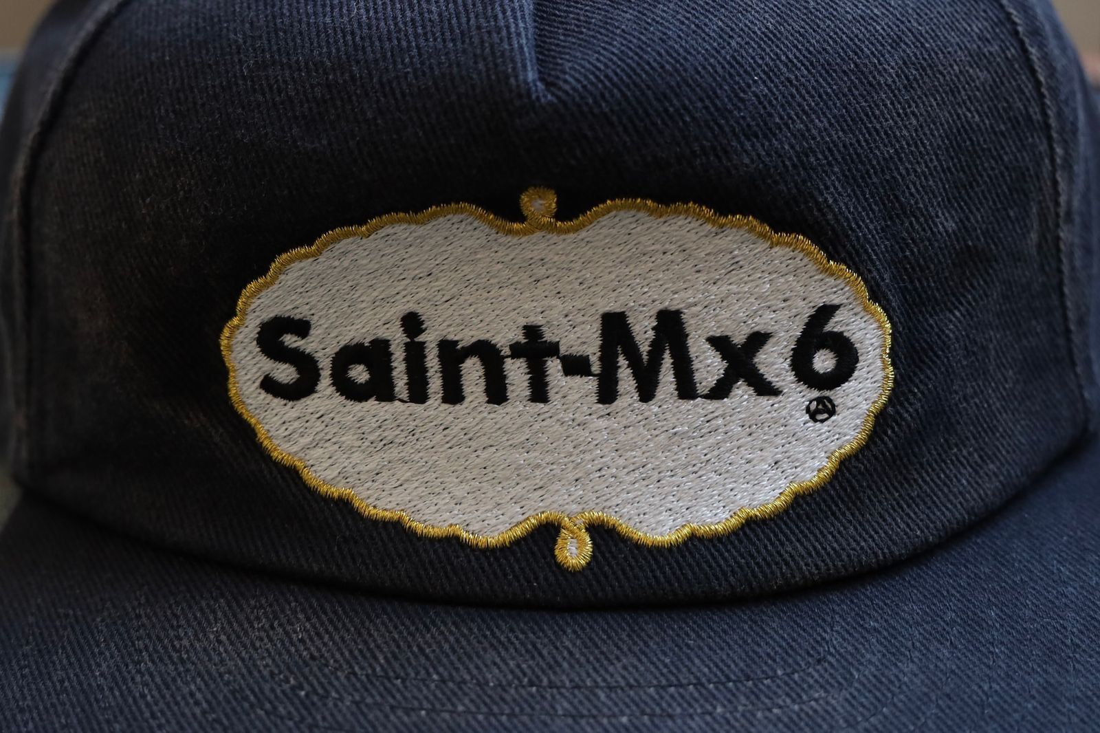 セントマイケル25SS 5PANNEL EAT ME CAP (SM-HR8-0000-075)BLACK