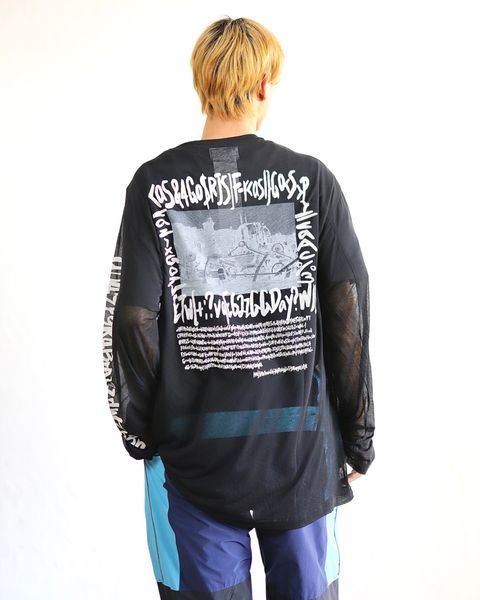 doublet 24SS 新作SEE-THROUGH PRINT LONG SLEEVE T-SHIRT style 2024.2.17