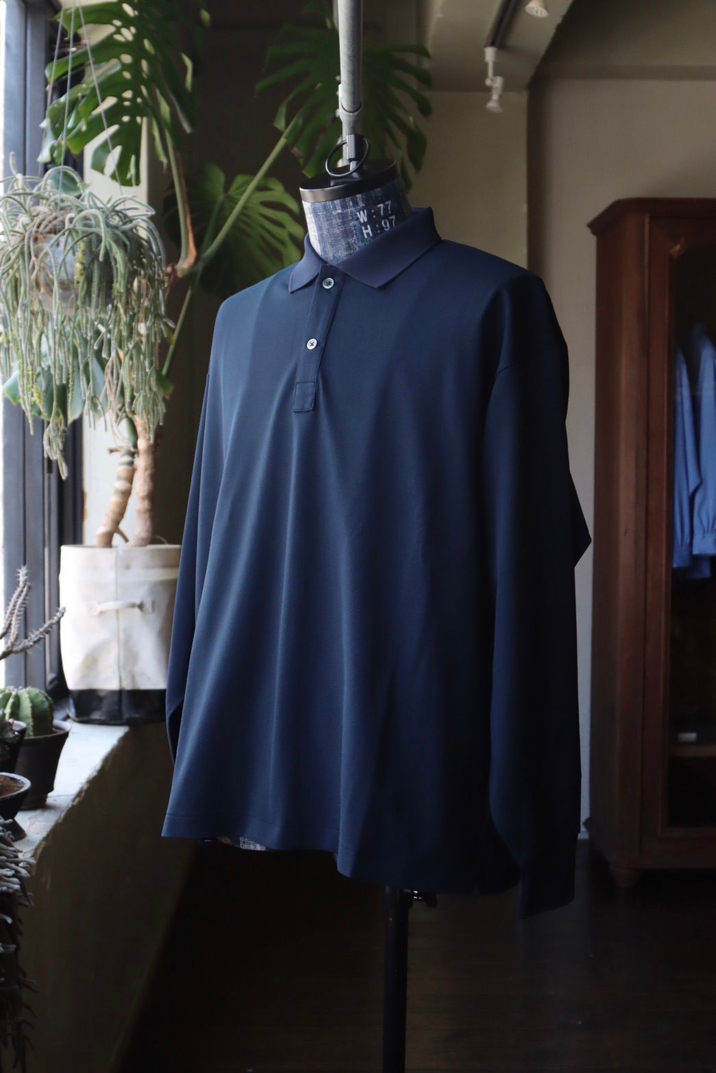 フレッシュサービス24SS DRY PIQUE JERSEY L/S POLO(FSC261-70172B)NAVY☆3月20日(金)新作発売！