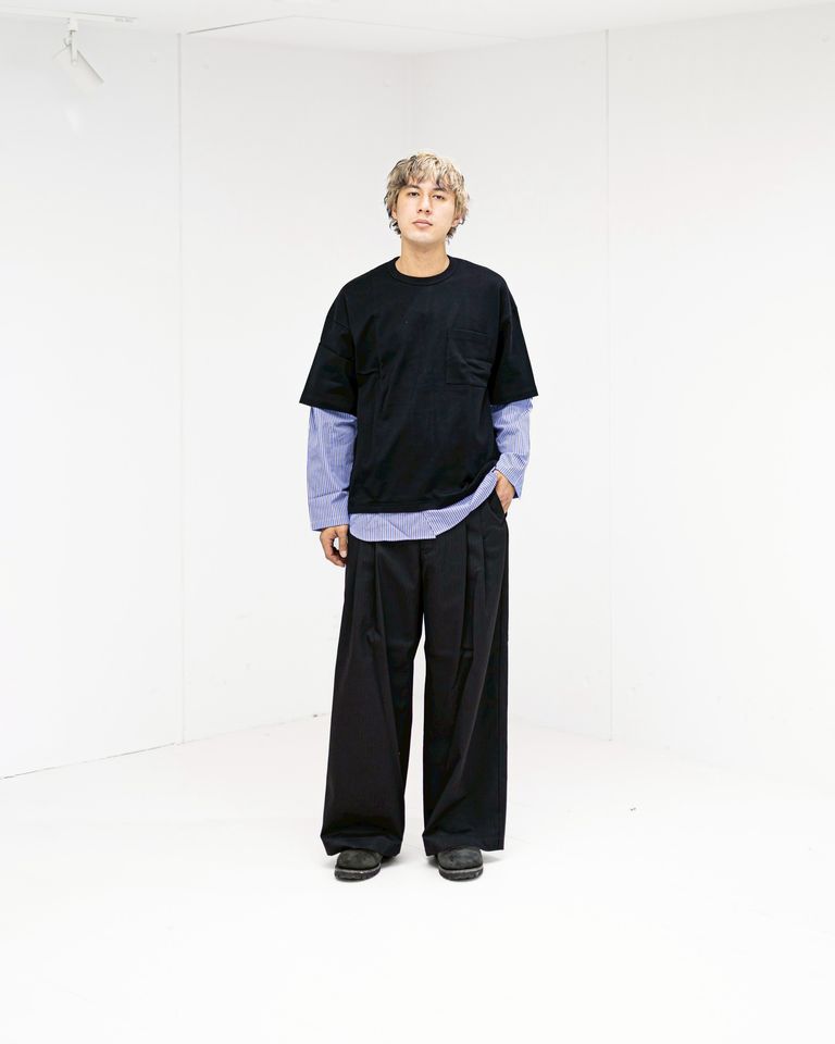 コムデギャルソンオム 綿度詰天竺×綿ポプリンストライプTシャツ 2月6日(金)新作発売！