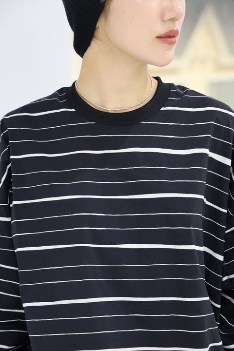 S.F.C -Stripes For Creative-  新作SUPER BIG MIX STRIPE LS NYLON TEE STYLE.2025.10.24