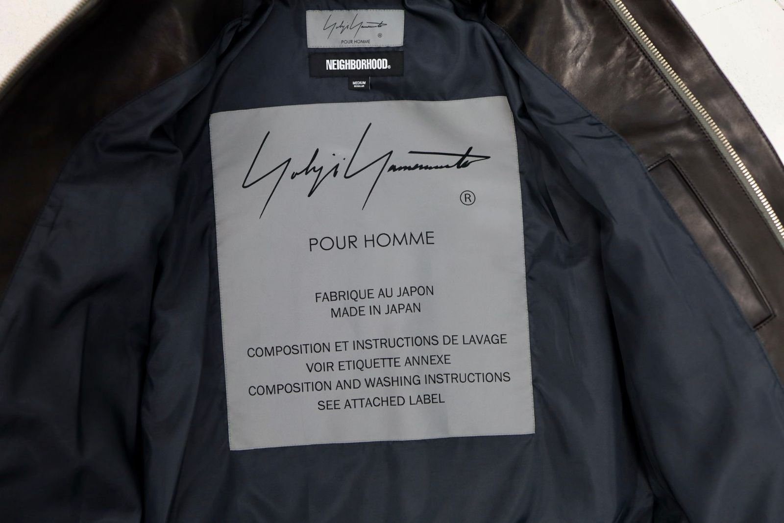 Yohji Yamamoto × NEIGHBORHOOD ホースレザージャケット(252SZYYN-JKM01S)BLACK★12月5日(金)発売！